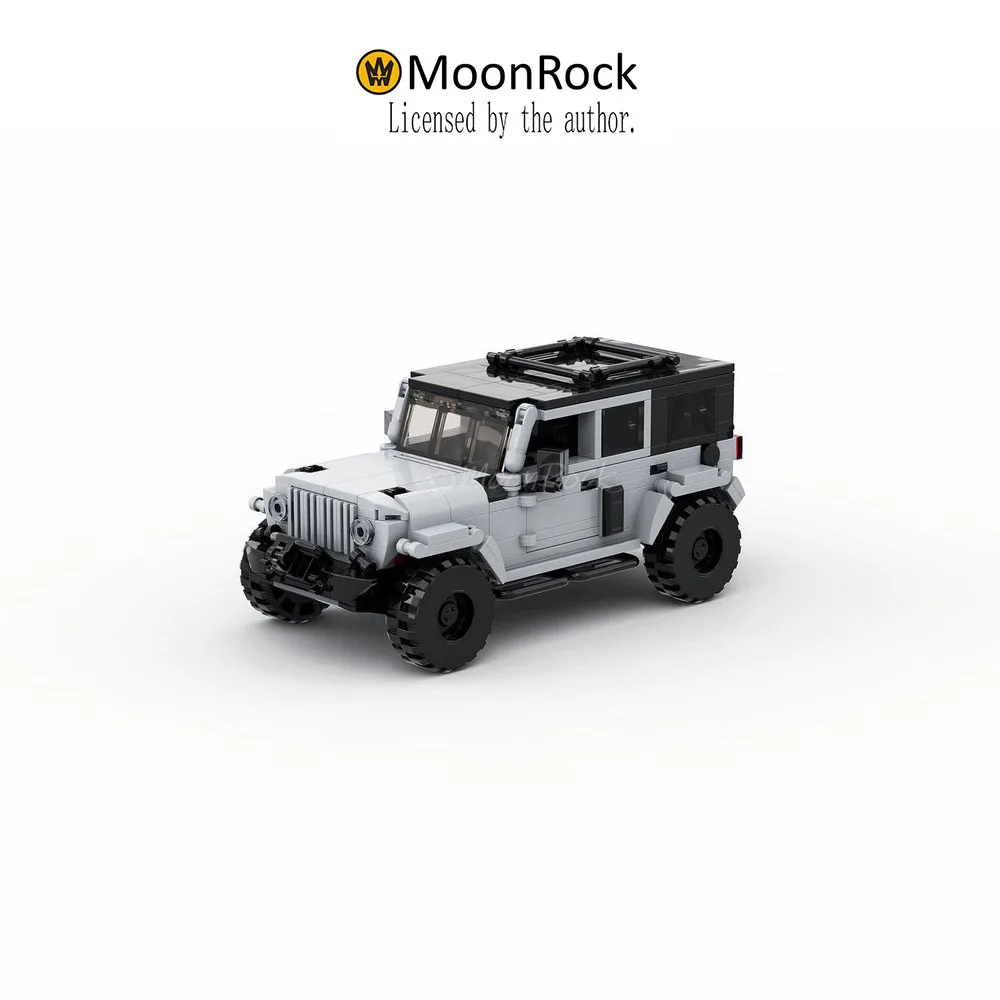 

Оригинальная авторизация Moonrock JEEP Wrangler Rubicon, строительные блоки, модель автомобиля, кирпичи, игрушка для детей, Хэллоуин, рождественский подарок