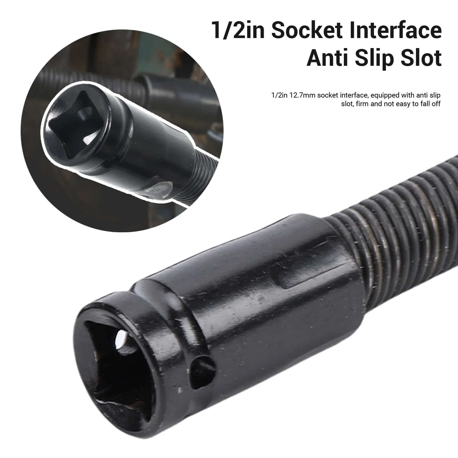 Bendable Socket Extender 2 Pcs 250 350mm 1/2 Inch Drive S2 Alloy Steel Flexible Extension Bar For Tight Space