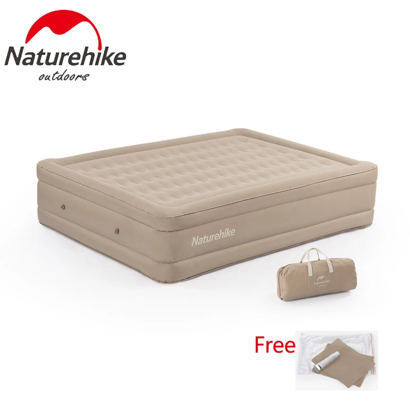 Naturehike Camping Inflatable Mattress TPU Heightening Air Mattress  Sleeping Mat Travel Camping Mat with Electric Air Pump