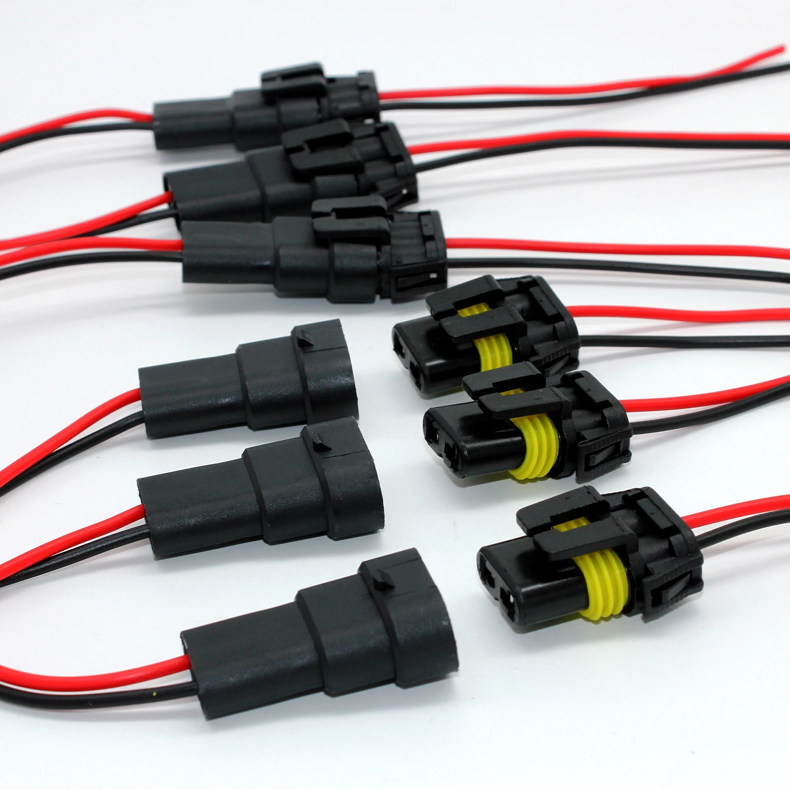 12 個 9005 9006 オスメスプラグ HB3 HB4 アダプタソケット配線ハーネスコネクタ延長ケーブルフォグランプ自動フォグランプ