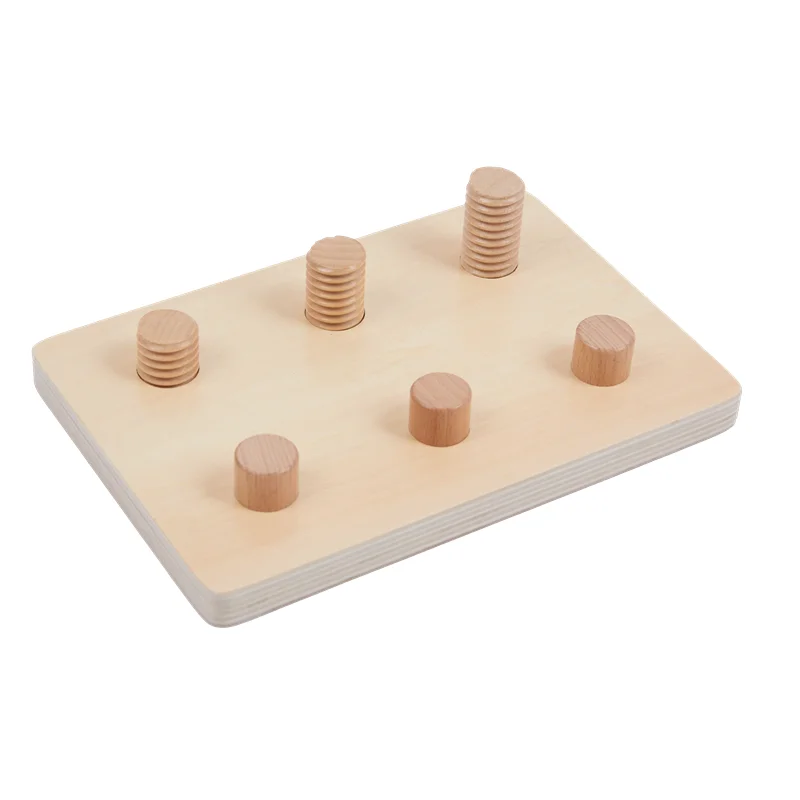 Jogo de parafusos Montessori Nuts and Bolts Board, Atividades motoras finas, Brinquedos educativos para crianças, Habilidade básica de aprendizagem Material