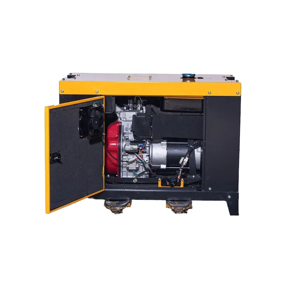 #YUNYI portable with wheels emergency generator 8kw 10kw 12kw Single phase/three phase