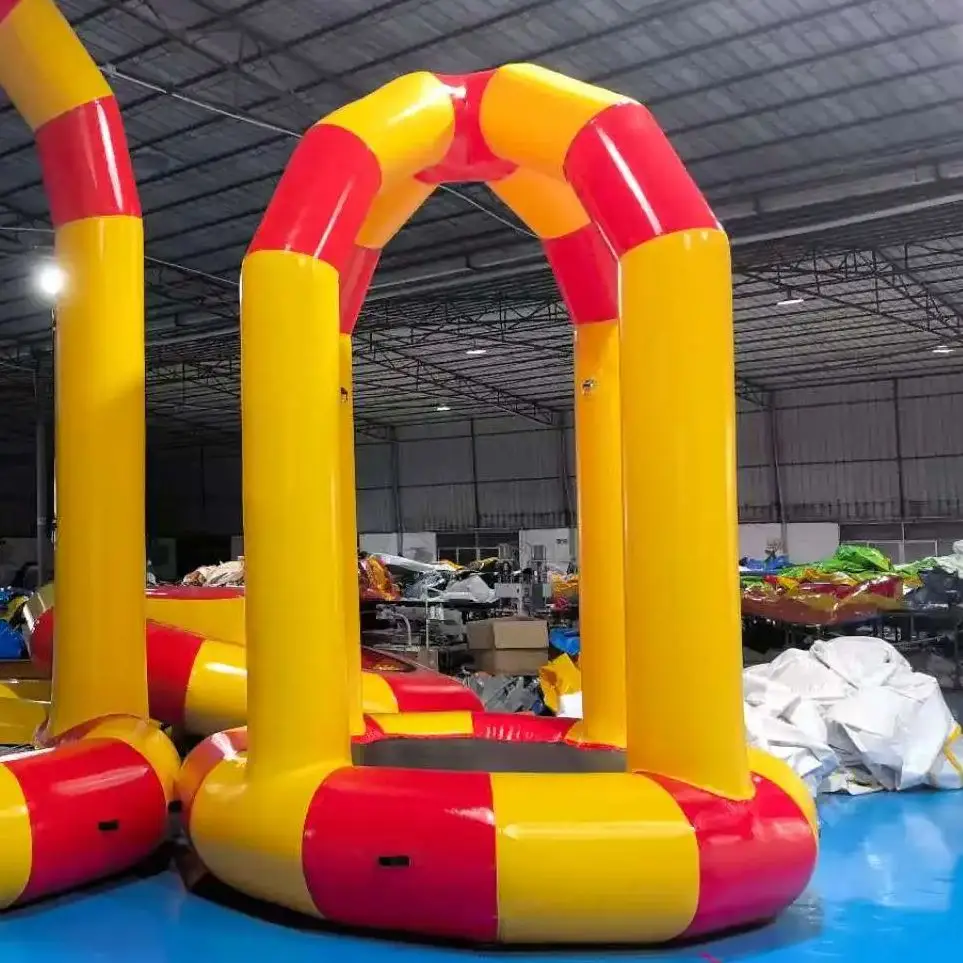 Sports-Style Inflatable Water Bungee Trampoline for Residential Lake Water Park Entertainment Fun Floating Product