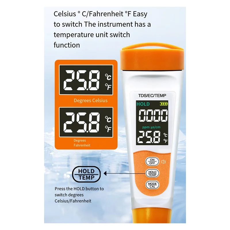 ABGH-Новый TDS-A6V Высокоточный прибор для анализа качества водопроводной воды EC-проводность Ручка для тестирования воды Tds Тест качества воды