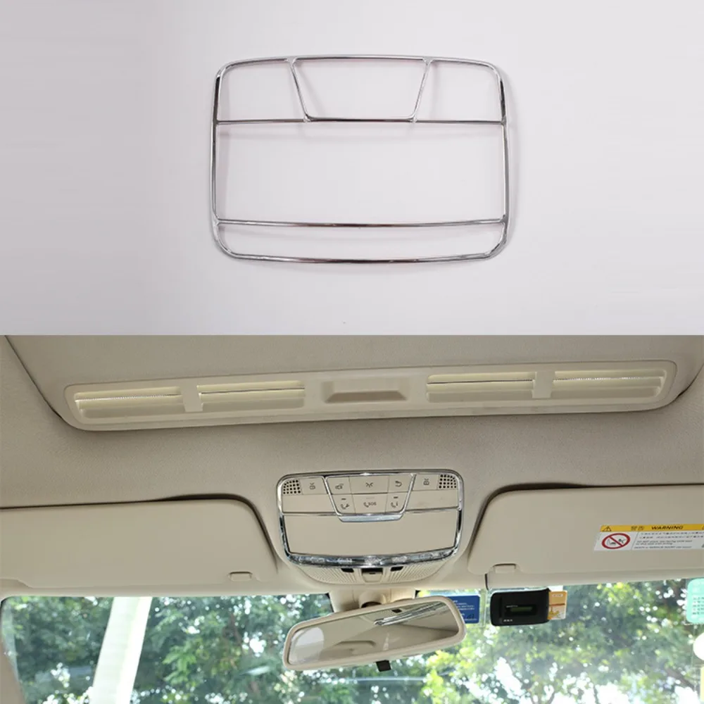 

Car Reading Light Cover For Mercedes Benz W205 W213 GLC X253 C E Class Styling trim decoration strips Interior roof Lamp Frame