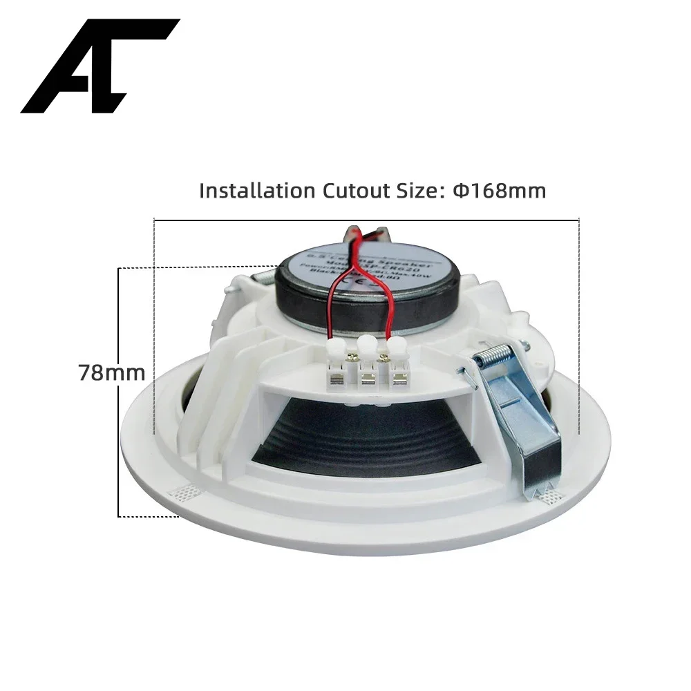 8ohm Speaker Coxial Ceiling Speaker 6.5\