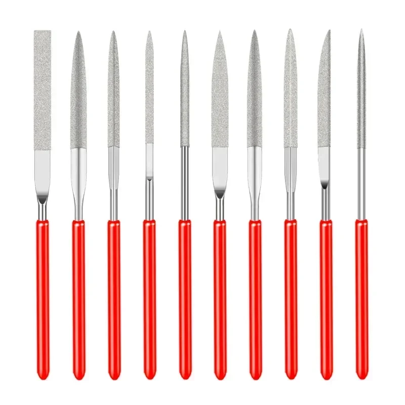 

10 Pcs for Stone Glass Metal Carving Craft Hand Tools Needle File Set Diamond Needle File Set Mini Needle File Kit