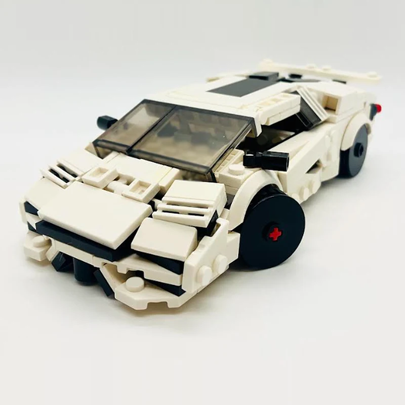 Speed Racing Car Model MOC Building Bricks Countach LPI 800-4 Hypercar Modular Technology Children Holiday Gifts Assemble Toys