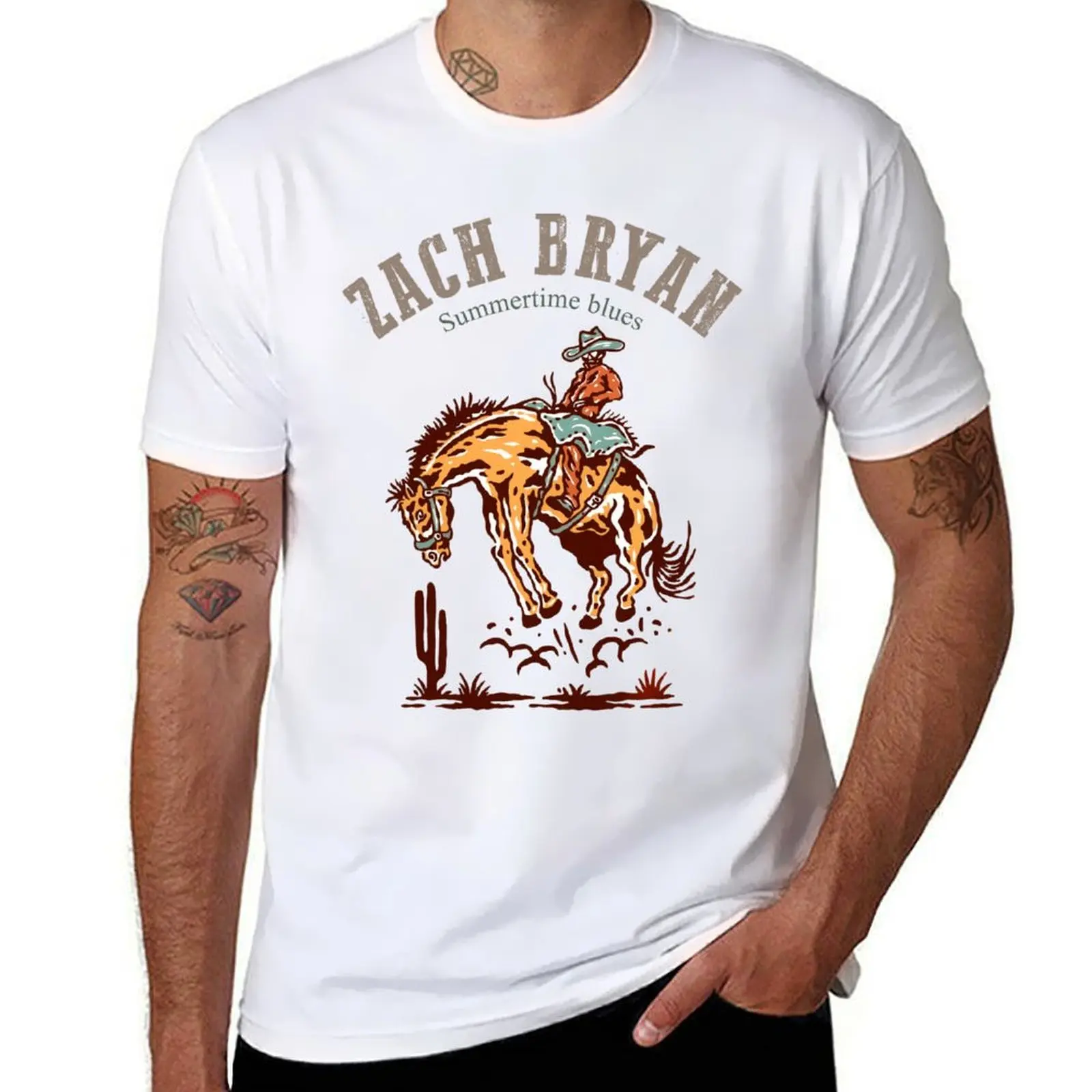 ZzacchBrryan الشعبية روك هالة تي شيرت رجل تي شيرت عالية الجودة الفاخرة العلامة التجارية مضحك تي شيرت الظلام الفكاهة تي شيرت