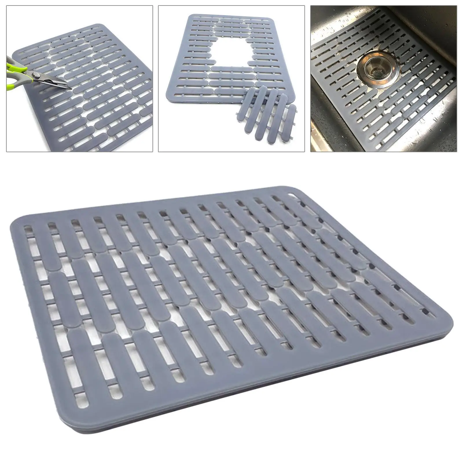 Silicone Sink Mat Drying Mat Sink Protector for Kitchen Hotel Basement