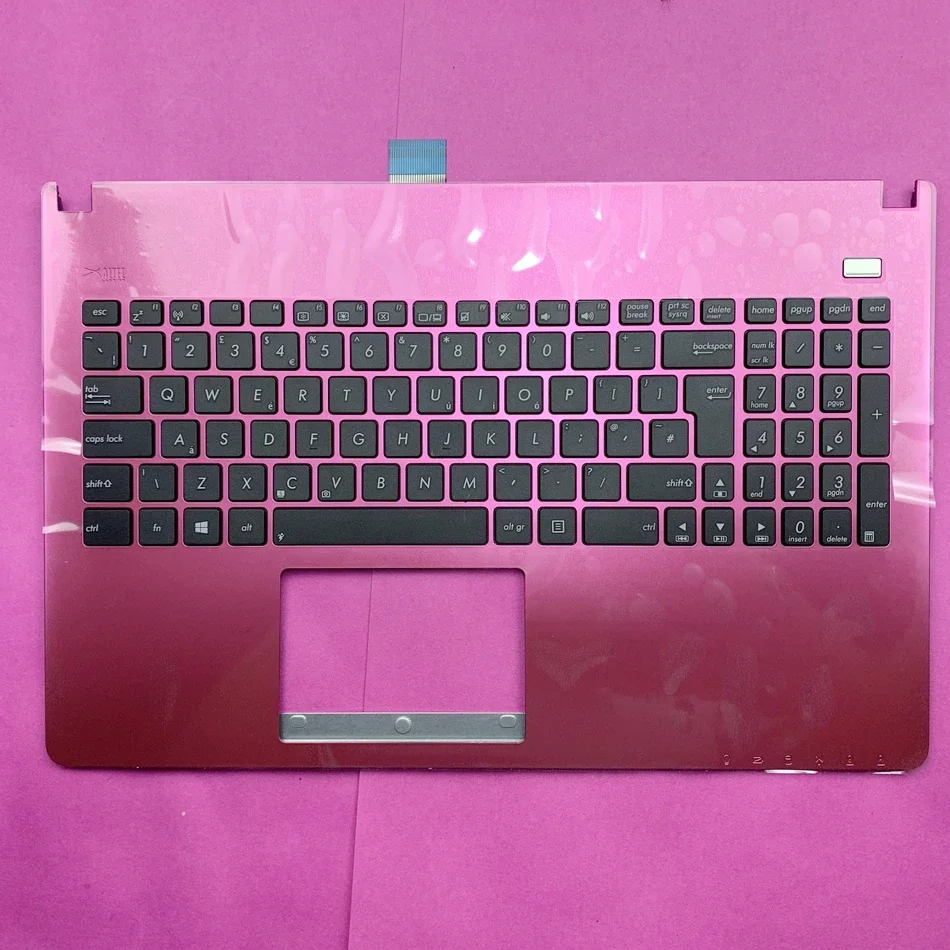 UK Thailand Palmrest Laptop Keyboard Bezel for ASUS X501U X501XE X501 X501EI X501A X501X Pink&White Cover TI UK Layout