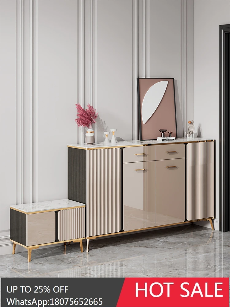 MJY shoe cabinet home door 2024 new popular light luxury home large capacity porch cabinet storage space saving shoe rack