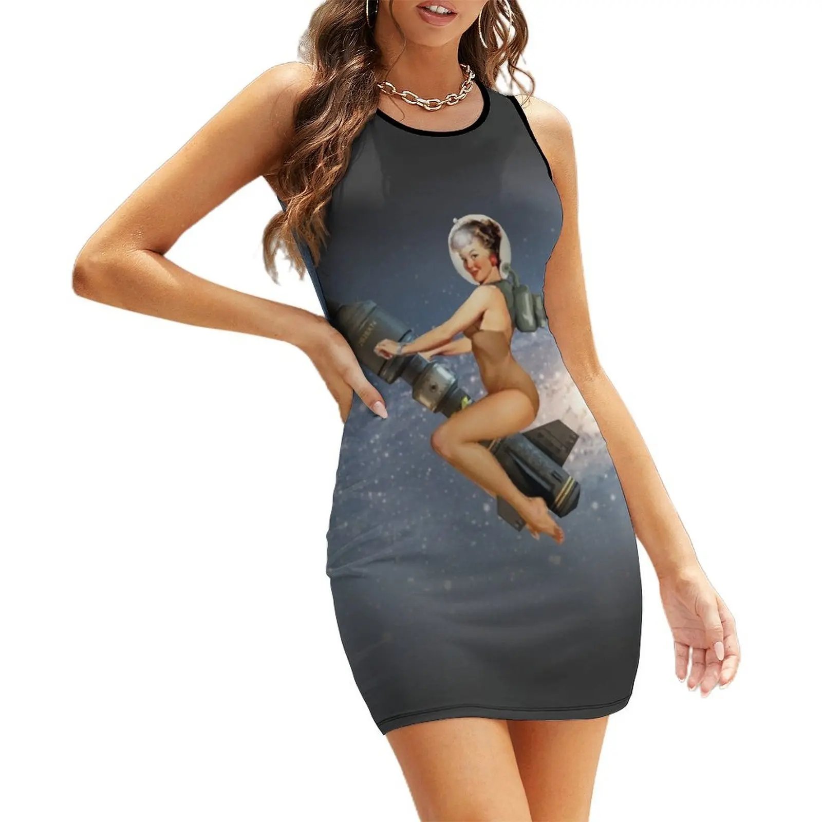 

Space Babe Sleeveless Sundress women evening dress luxury evening dresses 2025 Cocktail of dresses women clothes