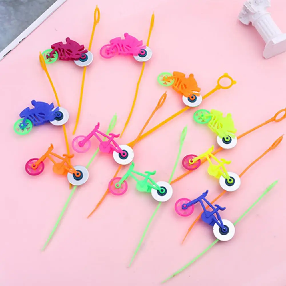 10Pcs Hand Pull Toys Pocket-sized Battery-Free Inertia Drive Bike/Motorcycle Clockwork Toy Entertainment Interactive Toys Launch