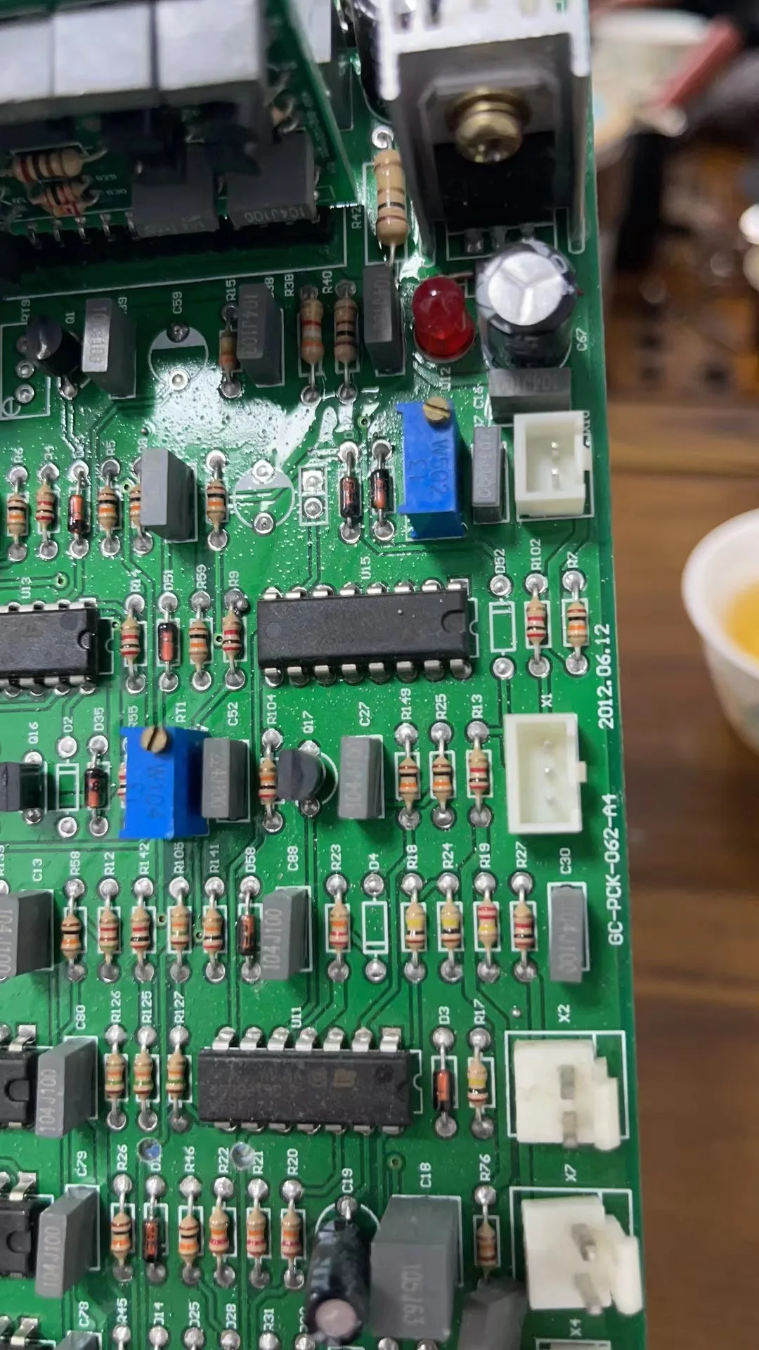 control pcb of the AC DC 200 tig welding machine