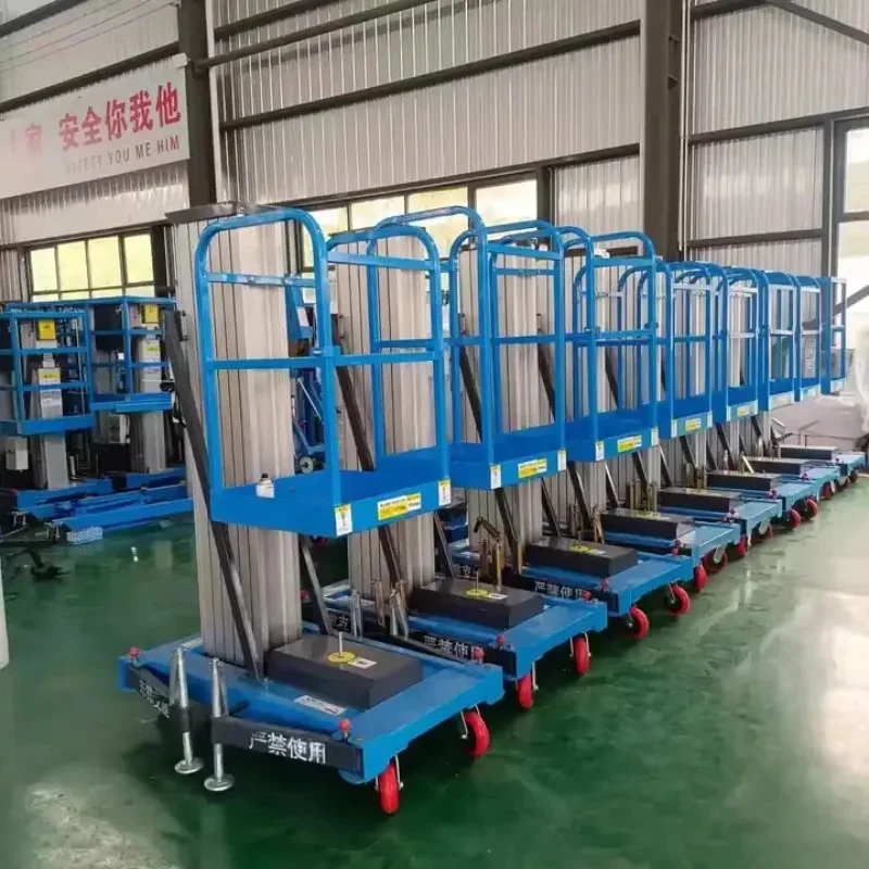personal single mast aluminum alloy human lift platform scaffold