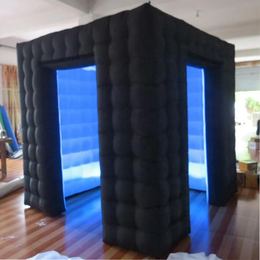 Fotomatón inflable con luz Led RGB, Fondo de fotomatón inflable para fiestas y eventos, venta al por mayor