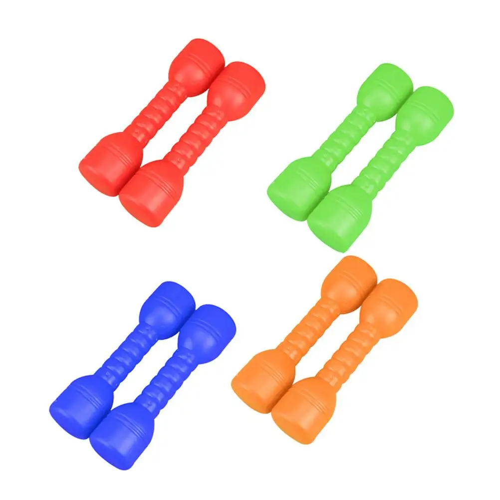 

8 Pcs Plastic Dumbbells Kids Safe ABS Bright Color Ergonomic Handle Kindergarten Toy Exercise Fitness Small Size Coordination