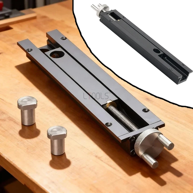 Adjustable Desktop Tenon Clamp Quick Workbench Material Fixing Clamp Woodworking Table Tail Vise Aluminum Inertial Vise Fixture