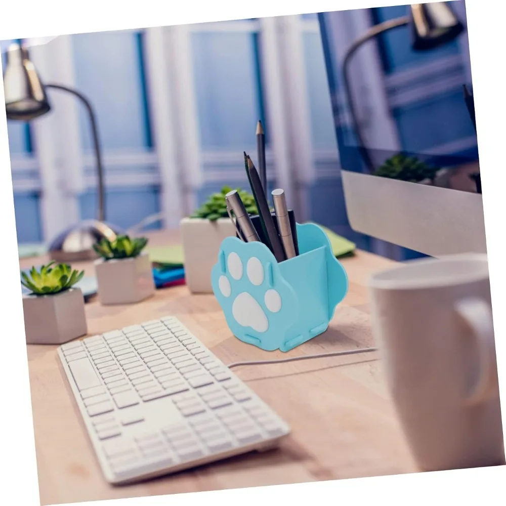 1pc Creative Pen Holder for Desk Organization Adorable Stationery Storage Container for Students Cute Desktop Accessory