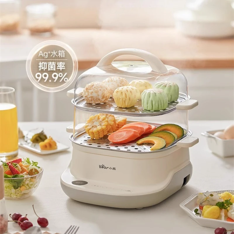 New Home Electric Steamer - Small Size, Multi-Functional, Timer & Egg Steaming Function