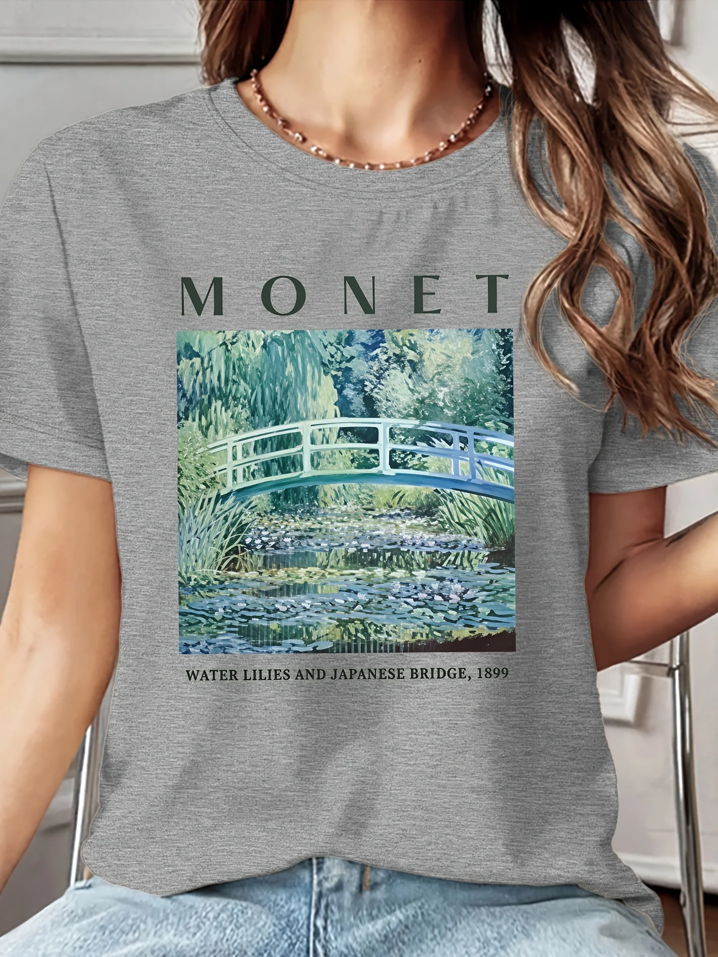 Women's T-shirt Monet Painting Collection 