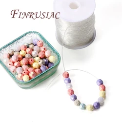 0.4-1MM 100M/Roll Elastic Crystal Jewelry Cord Beading String Strong Stretchy Thread Cords For DIY Necklace Bracelet Making