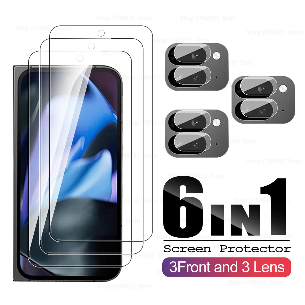 6to1 Screen Protector For Google Pixel 9 Pro Fold 5G Camera Lens Tempered Glass HD Film For Google Pixel9 Pro Fold Pixel9ProFold