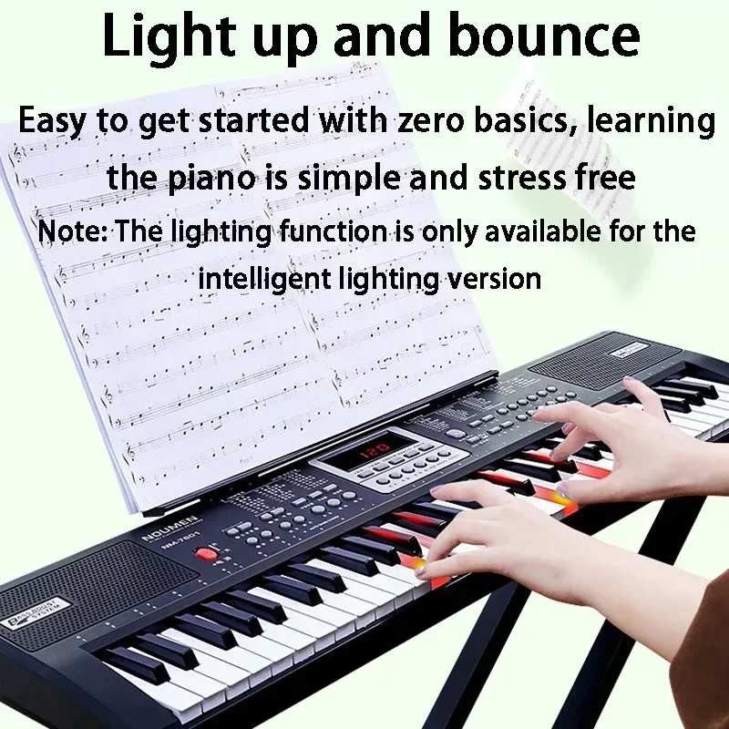 Electronic Organ Adults Children Electric Piano Beginner Learning 61 Keys Multi-function Professional Piano Electric Instrument