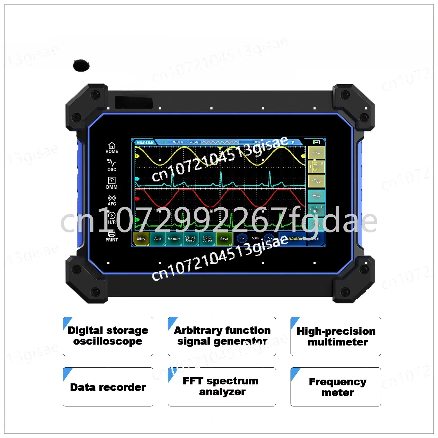 1154C Touch Screen Handheld Oscilloscope Multimeter 4/2 Channel 150MHz Osciloscopio + Signal Generator+Multimeter TO1152D