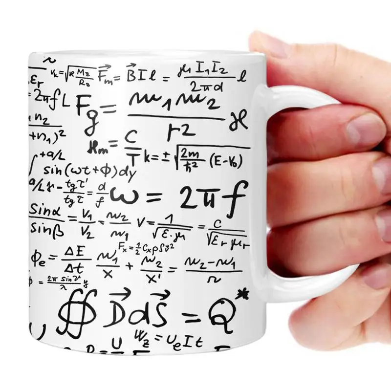 Funny Mug Math Mug Simple Creative Milk Cups Mug Mathematics School Education Formulas Numbers Ceramic Coffee Tea Milk Cup