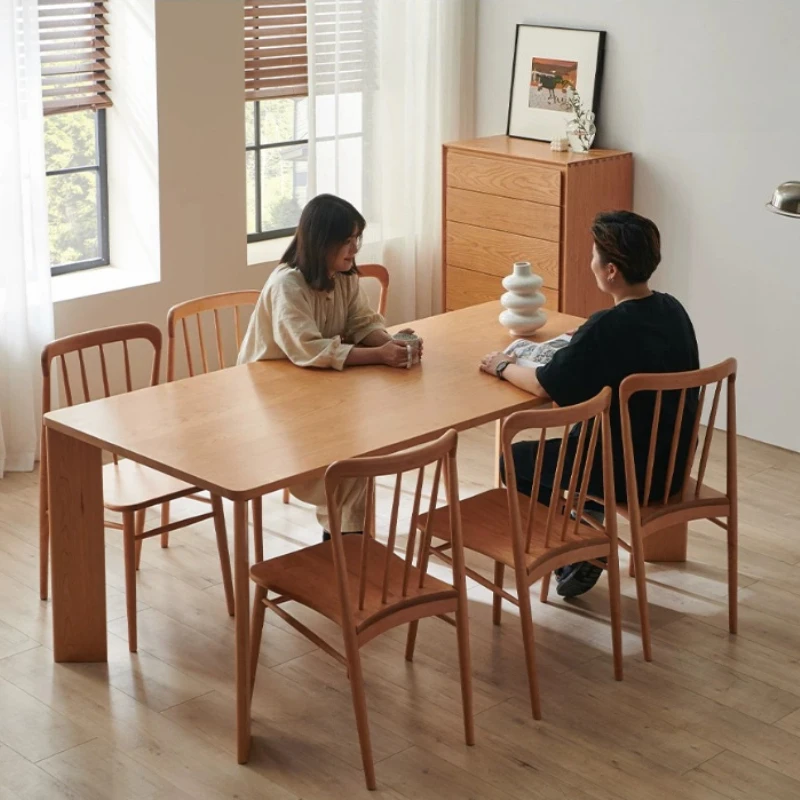 

LTT confidant workbench cherry wood Nordic Japanese home dining table living room large desk