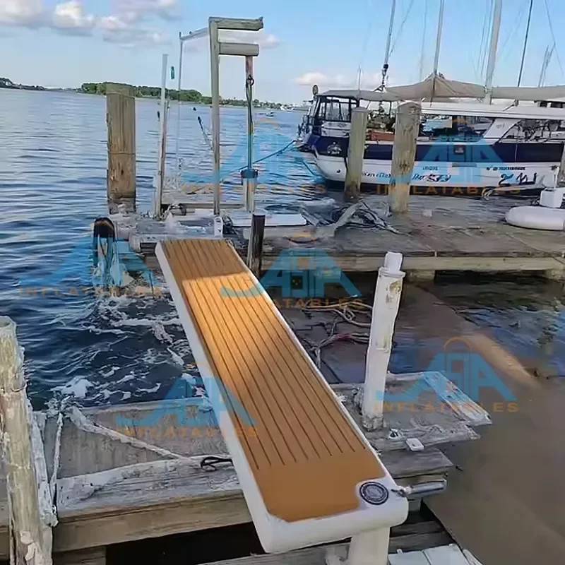Inflatable Gangway for Boats & Docks - Non-Slip Floating Walkway Ramp for Easy Boarding, Swimming Platforms & Water Access