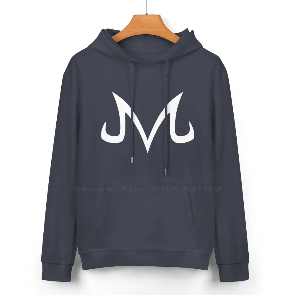 M-Majin Sign Pure Cotton Hoodie Sweater 24 Colors Z Super Majin Buu Majin Symbol Kid Buu Super Buu Majin Sign Majin God Blue