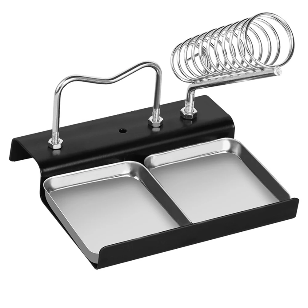 1pc Soldering Iron Holder Soldering Iron Rests Double-Rack For Electronic Repair Maintenance Accessories