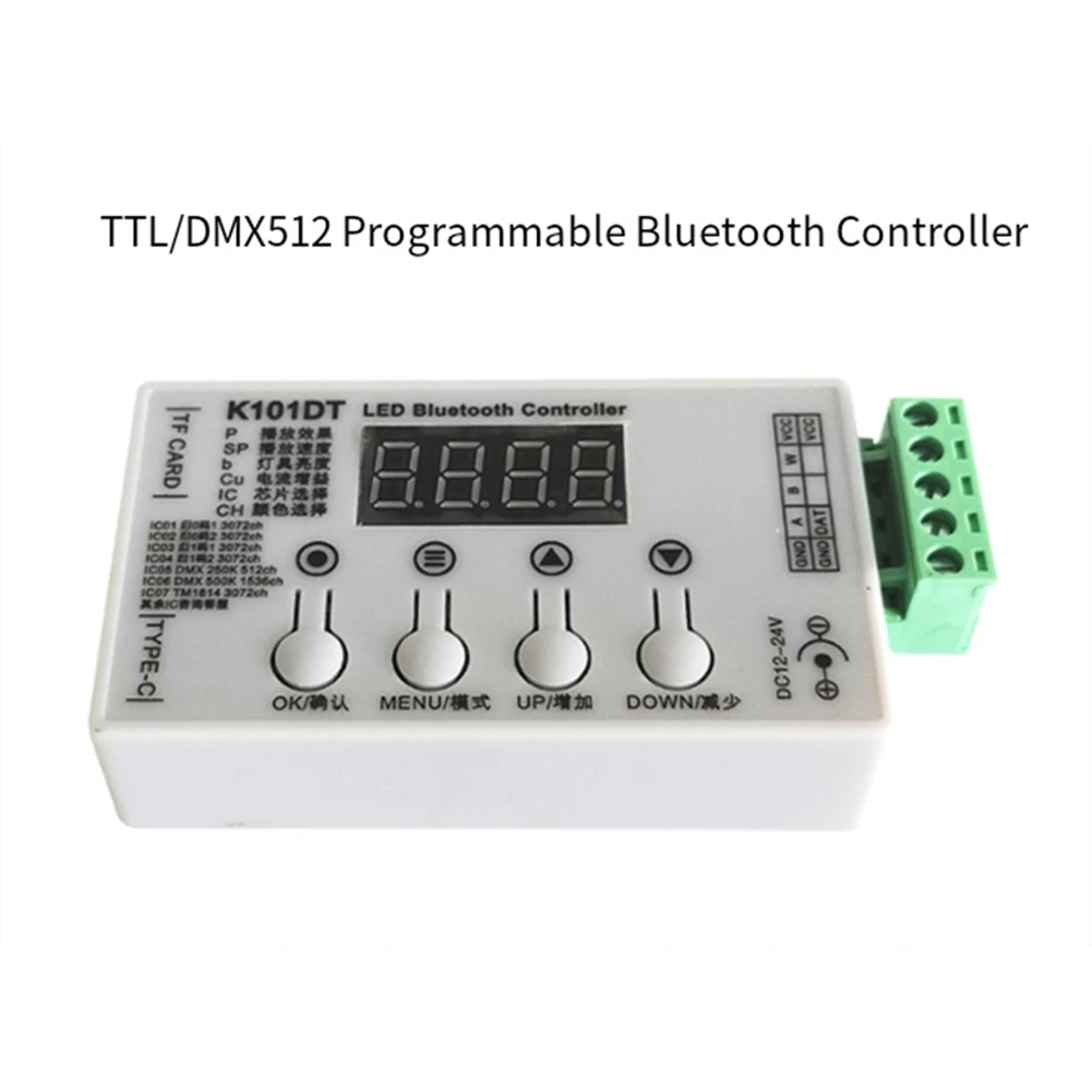 

Новый портативный программатор адресов для ламп DMX512 B14C WU-K101DT со встроенной тестовой программой, для Uc512x, SM18522, Hi512x и многих других чипов DMX512