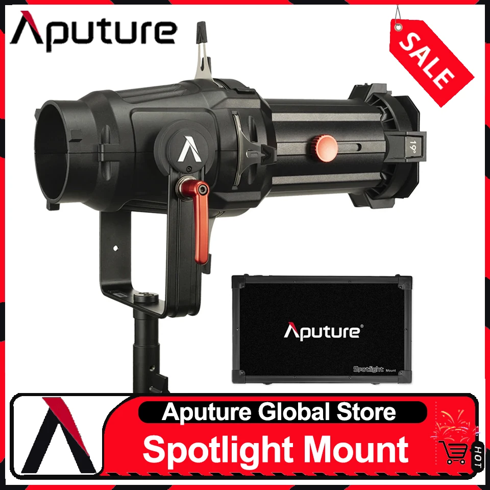 Aputure Spotlight Mount 26° Multi-Slots for Gobo/IRIS Lighting Modifiers Bowens Mount Lights Accessories for LS 120D II 300D II