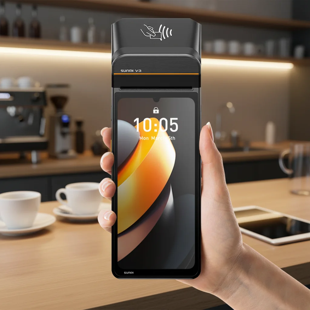 

Sunmi V3 POS Systems Handheld SDK Cash Register 6.75 Inch NFC Reader 4G Wifi Mobile POS for Firmware Software Development