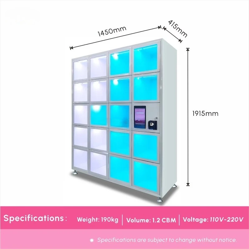 FL Customized Smart Automatic Touch Screen 19 Lockers Vending Machine Can Combo Sell a Variety of Products