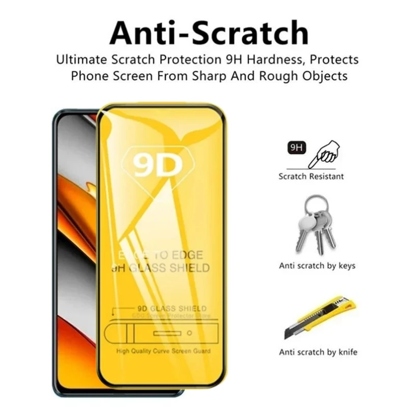 3-5pcs Tempered Glass for Xiaomi 13T Redmi Note 12 11 10 9 8 7 S 12T Pro Screen Protector for Poco X5 X4 X3 F5 F4 F3 Pro GT