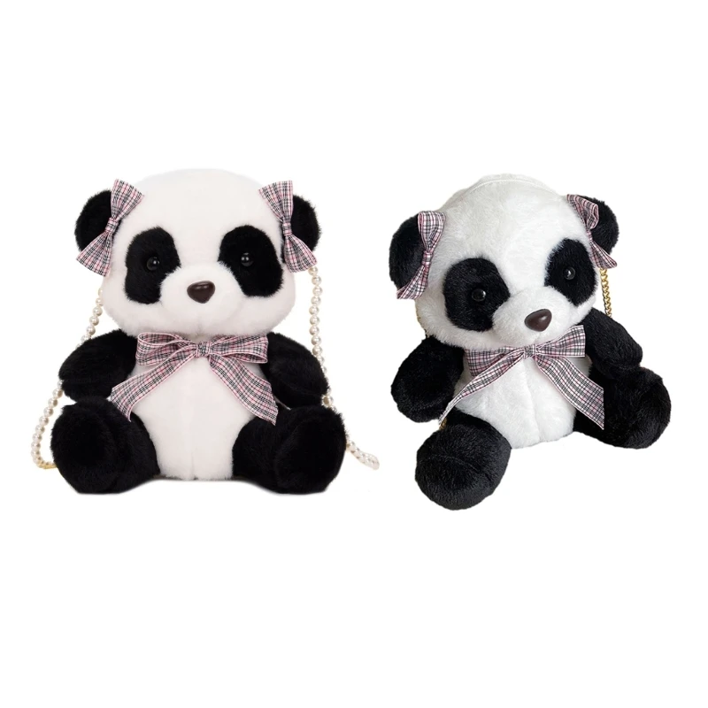 

Plush Shoulder Bag Cartoon Panda Bag Animal Crossbody Bag for Kid N7YF