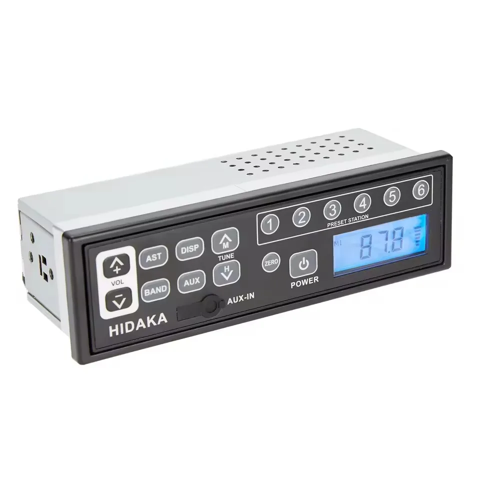 M202 12V 24V heavy machine Radio with Bluetooth USB charge 0.5A AUX for Hitachi Takeuchi excavator Car radio
