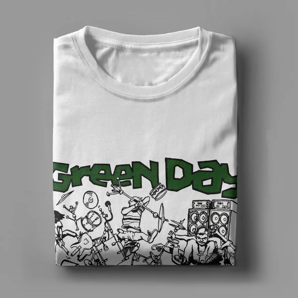 Green Day American Punk Rock Music T Shirts Men Women 100% Cotton Unique T-Shirts Round Neck Tees Short Sleeve Clothes Party