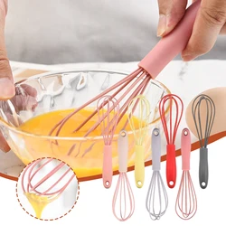 Mini Handheld Silicone Egg Whisk,Practical Food Mixer with Non-Slip Handle for Cream,Portable  Manual Eggs Beaters Cooking Tools