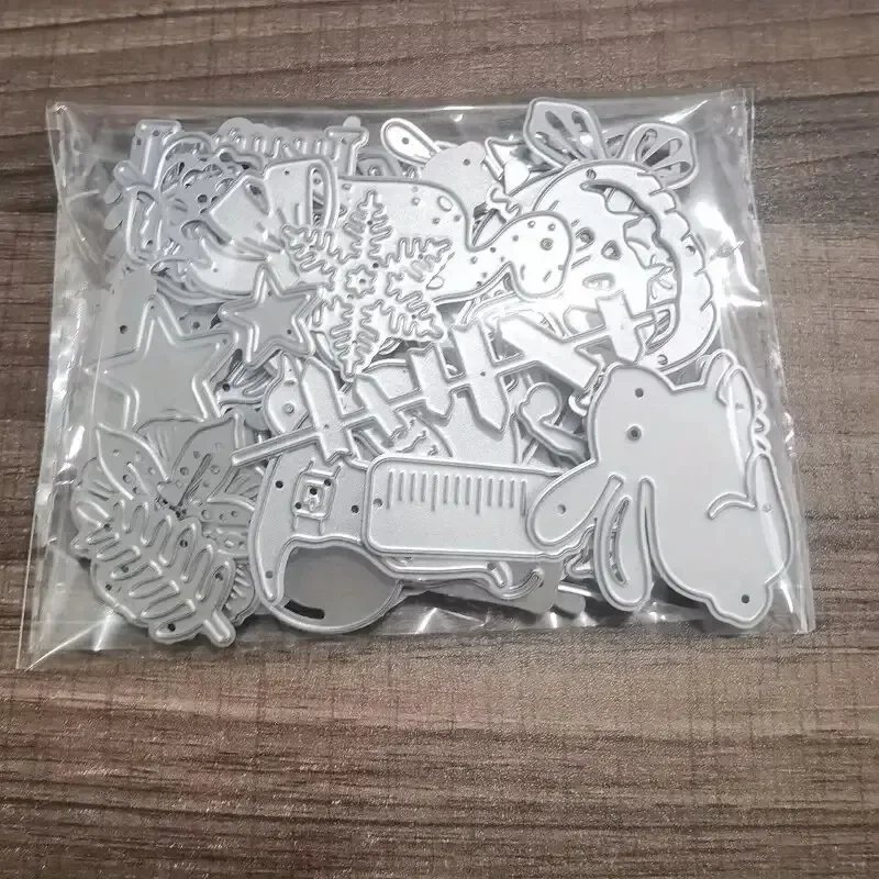 2024 New Mystery Box Randomly Selected Lucky Bags Small Animals Leaves Letters Flower Metal Cutting Dies for Scrapbook Stencils