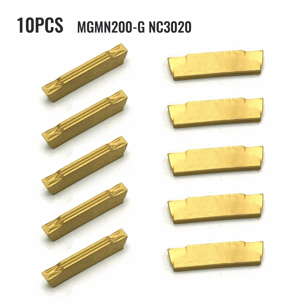 

10 PCS MGMN200 Grooving Carbide Inserts Lathe Cutter Turning Parting Tools Toolholding Carbide Inserts For General Steel Process
