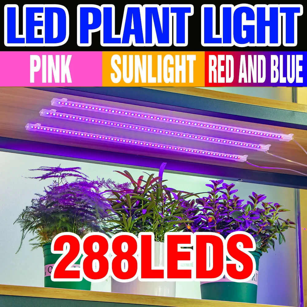 

LED Grow Light Full Spectrum Indoor Plant Lamp USB 5V With Timing Auto On/Off For Potted Fruit Succulent Hydroponics Lighting