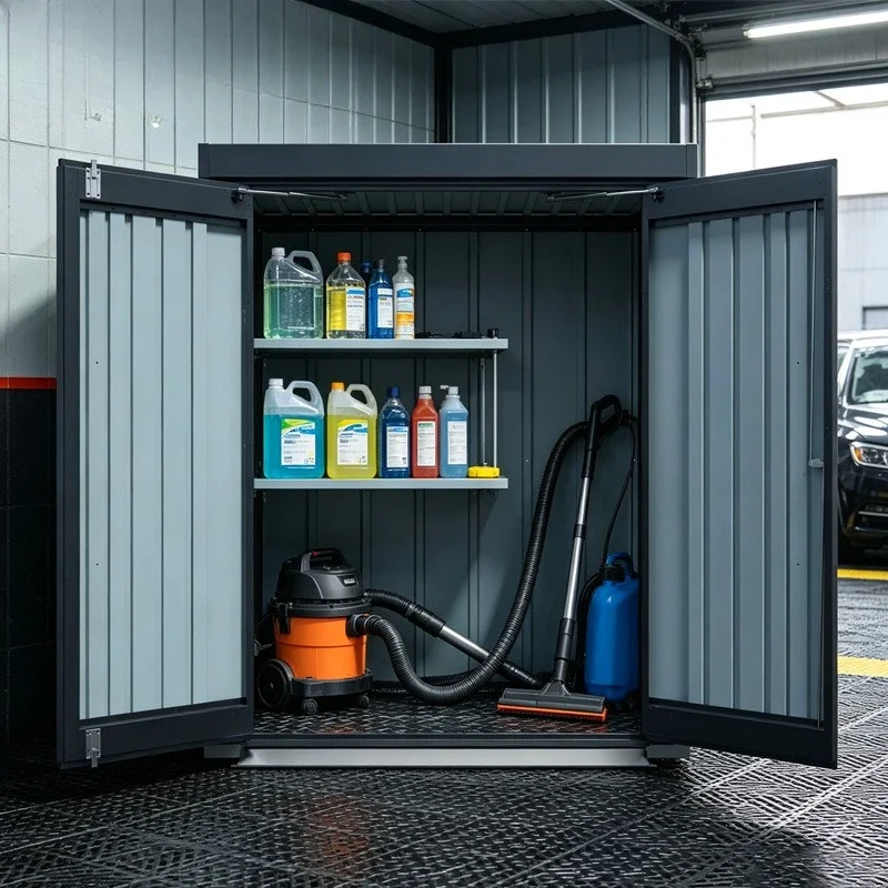 Workshop tool storage rainproof tool room garden outdoor locker mobile assembly movable board house moisture-proof cabinet box