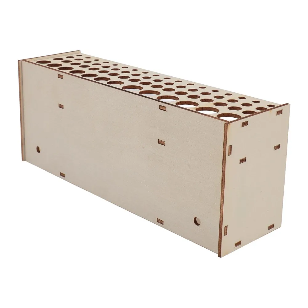 1pcs Portable 69 Holes Paintbrush Holder Wall Mountable Multipurpose Brush Stand Rack Artist Brush Organizer For Pencils Storage