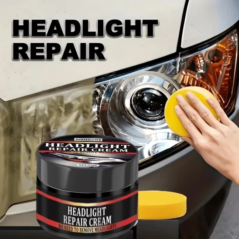 Car Headlight Restoration Kit, Polishing and Waxing for Refurbishment, Reducing Yellowing, Preventing Oxidation, and Enhancing Anti-Fog Properties